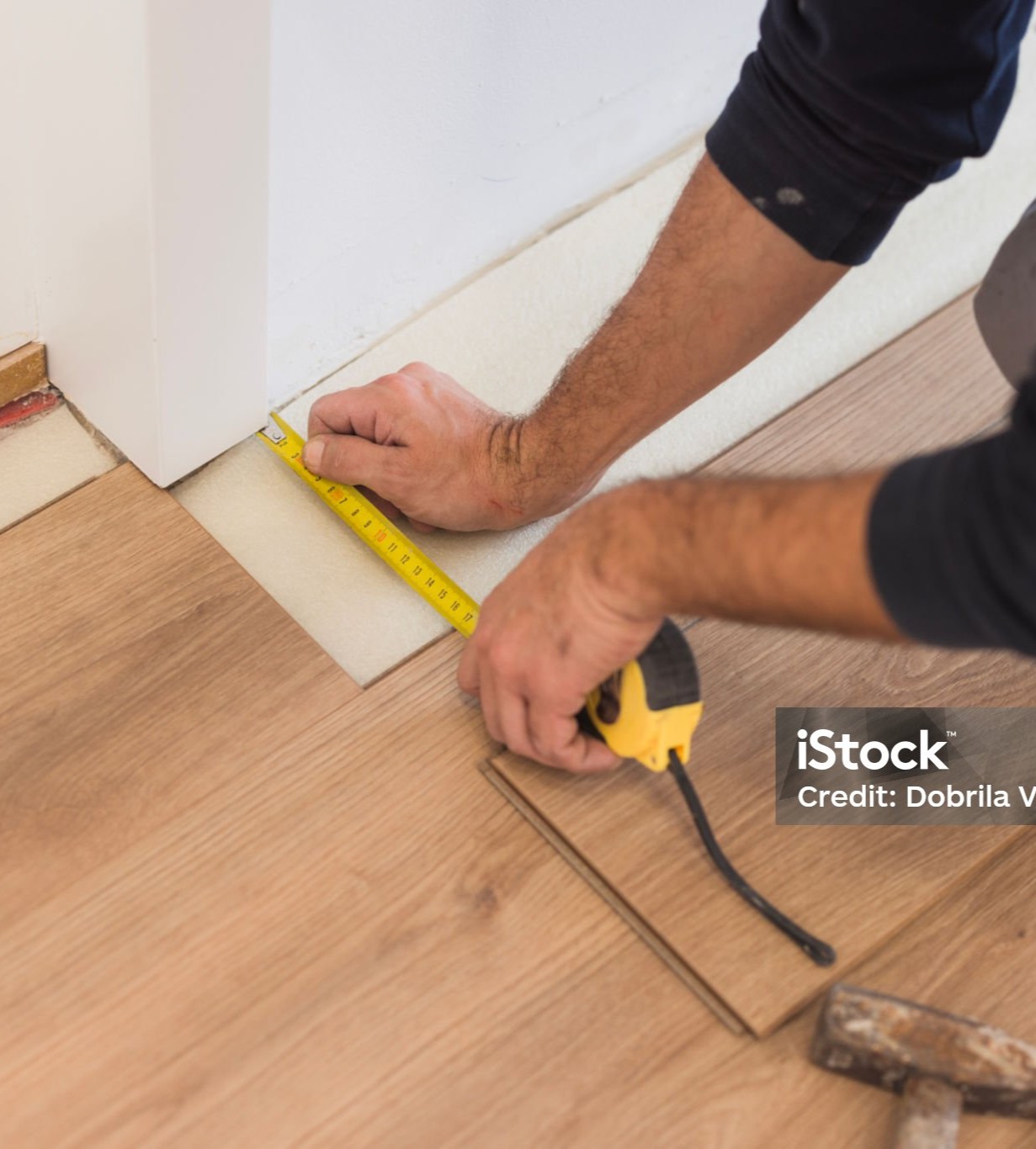 Luxury vinyl plank flooring installation